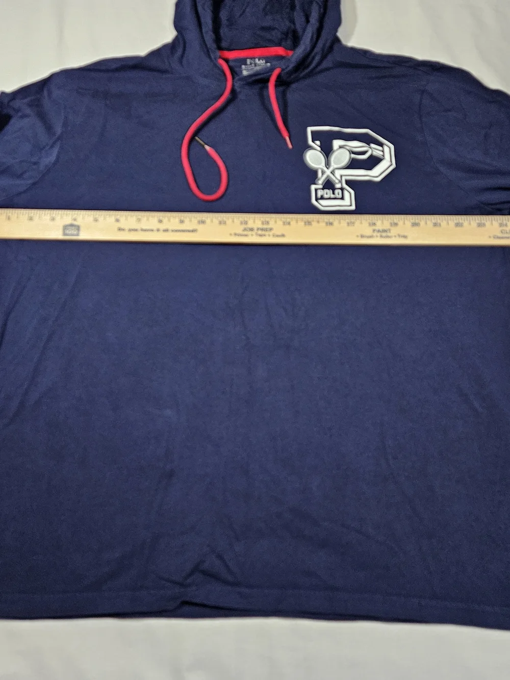 Polo Ralph Lauren 2018 US Open Tennis Men's Hoodie Shirt XL Navy Blue Cotton